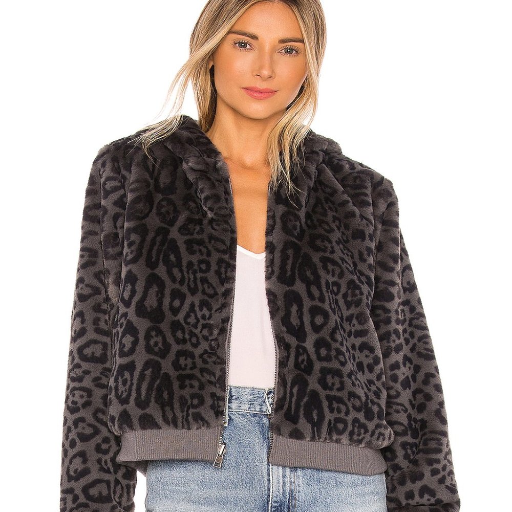Womens grey bomber